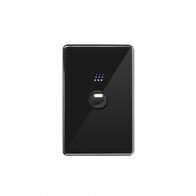 Powermesh - Switch/Dimmer, Vertical/Horizontal, 1 Gang, 10AX 240V, Powermesh Enabled  Black x1 - PMPUSWV1GBKS