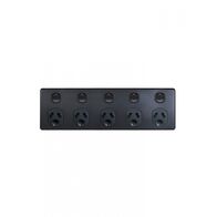 Puma - 5 Gang Fixed Power Point Double Pole 10A 250V  Matt Black  x15 - PUBIG5MBK