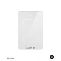 Senoa Accessibility Multi Purpose Switch 3 Button 10A Max 230V  Glass Facia Replacement - White x1 - SNASGF3