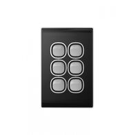 Snow Leopard -u00a0Switch Vertical 6 Gang 16AX/20A 250V~, White Cover, White Grid  White/White x5 - SNSWV6GWW