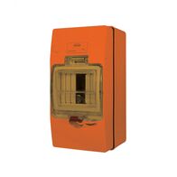 Buffalo -u00a0Enclosure DIN 4 Pole IP66 Chemical Resistant Orange  x1 - BU4DINRO