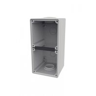 Buffalo -u00a0Enclosure Back Box Deep 2 Gang with 2u00a0 x 40mm Entries  x1 - BUBB2GD