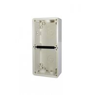 Buffalo - Enclosure Back Box Shallow 2 Gang with 25mm & 2 x 20mm Entries  x1 - BUBB2GS