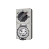 Buffalo - Combination Switched Socket IP66 20A 250V~ 3 Round Pin  x1 - BUC320