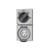 Buffalo -u00a0Combination Switched Socket IP66 20A 250V~ 3 Round Pin, Less Enclosure  x1 - BUC320LE