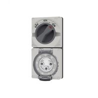 Buffalo -u00a0Combination Switched Socket IP66 32A 250V~ 3 Round Pin, Less Enclosure  x1 - BUC332LE
