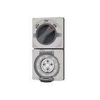 Buffalo -u00a0Combination Switched Socket IP66 10A 500V~ 4 Pin, Less Enclosure  x1 - BUC410LE