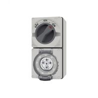 Buffalo - Combination Switched Socket IP66 20A 500V~ 5 Pin  x1 - BUC520