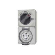 Buffalo -u00a0Combination Switched Socket IP66 32A 500V~ 5 Pin  x1 - BUC532