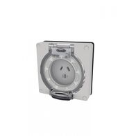 Buffalo -u00a0Socket IP66 10A 250V~ 3 Flat Pin, Less Enclosure  x1 - BUSO310LE
