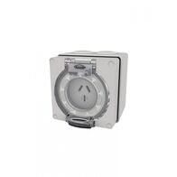 Buffalo -u00a0Socket IP66 20A 250V~ 3 Flat Pin  x1 - BUSO320F