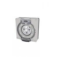 Buffalo -u00a0Socket IP66 20A 250V~ 3 Round Pin, Less Enclosure  x1 - BUSO320LE