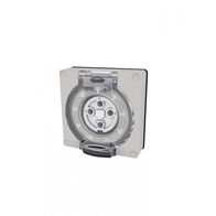 Buffalo -u00a0Socket IP66 10A 500V~ 4 Pin, Less Enclosure  x1 - BUSO410LE
