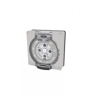 Buffalo -u00a0Socket IP66 32A 500V~ 4 Pin, Less Enclosure  x1 - BUSO432LE