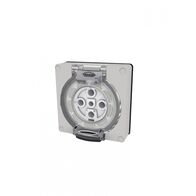 Buffalo -u00a0Socket IP66 32A 500V~ 5 Pin, Less Enclosure  x1 - BUSO532LE