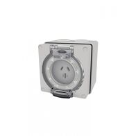 Buffalo - Socket Auto-Switched IP66 15A 250V~ 3 Flat Pin  x1 - BUSOAU315