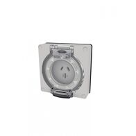 Buffalo -u00a0Socket Auto-Switched IP66 15A 250V~ 3 Flat Pin, Less Enclosure  x1 - BUSOAU315LE