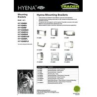 Metal Plaster Bracket Vertical / Horizontal Mounting  x25 - HY1GMBPL