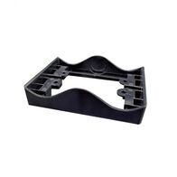 Hyena -u00a0Mounting Flange for Corrugated Surface 14mm Depth with 76mm Corrugation Wavelength  Black x10 - HYMFCORBK