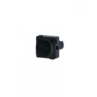 Meerkat - Momentary Push Button Switch Mech, 2A / 250Vac  Matt Black  x1 - MEPBMMBK