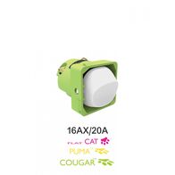 Switch Mechanism 16AX/20A 250V  Matt White x5 - MESW20MW