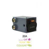 Meerkat -u00a0Double Pole Switch Mechanism 20A 250V~ (Labelled OVEN)  White x1 - MESWDP20OVEN