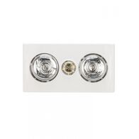 Mistral -u00a03 IN 1, FAN/LIGHT/HEATER 2 Lamp Version with PUSWV3GLFH Switch Plate  x1 - ML9801