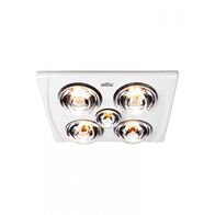 Mistral 3-in-1 Bathroom Heater FAN/LIGHT/HEAT - with PUSWV4G switch plate  x1 - MS9801