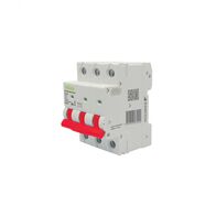 Wolverine -u00a0MCB Miniature Circuit Breaker 6kA 3 Pole 32 Amp C Curve 400V 415V ac 3 Module Red Dolly Main Switch Suitable  x4 - WOMCB6332R