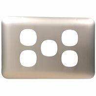 Switch 5 Gang Elite Silver Cover