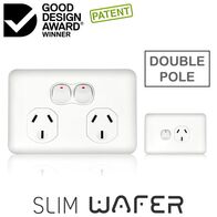 Power Point Double 10 Amp Double Pole Wafer