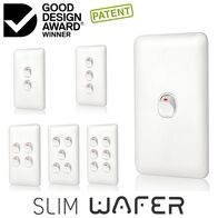 Switch 1 Gang 10 Amp Slim Wafer