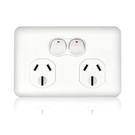 Power Point Double 15 Amp Slim Wafer
