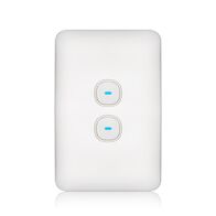 Switch 2 Gang 10 Amp Slim Elite