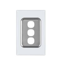 Glass Three Gang Switch Body And Cover Only