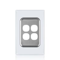 Glass Four Gang Switch Body And Cover Only
