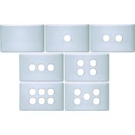 K Series 6 Gang Unloaded Switch Plates & Cover - KS/SW/UL6