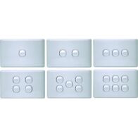 K Series 4 Gang Loaded Switch Plate (vertical) - KS/SW4/V