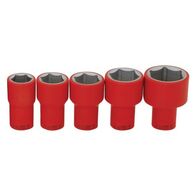 Hexagonal Socket 22mm VDE Insulated 1000V 1/2" Drive Length 57mm