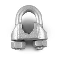 Wire Rope Grip 12mm (1/2) Bolt Galvanised Zinc Plated Thread M10