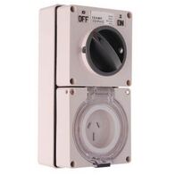 IP Single Phase 3 Flat Pin Combo 10A - IP/CO1PH10