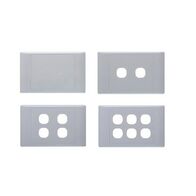 SL 6 Gang Unloaded Switch Plate - SL/SW/UL6