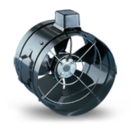 Minitube Axial Fan 350mm 6 Pole 1ph 50Hz - Steel