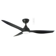 Avoca DC 1320mm 3 ABS Blade WIFI & Remote Control Ceiling Fan with Variable Dim 20w CCT LED Light Matt Black