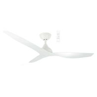 Avoca DC 1320mm 3 ABS Blade WIFI & Remote Control Ceiling Fan Only Matt White