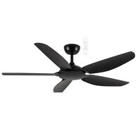 Esprit DC 1320mm 5 ABS Blade WIFI & Remote Control Ceiling Fan Only Matt Black