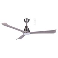 Polo DC 1320mm 3 ABS Blade WIFI & Remote Control Ceiling Fan with Variable Dim 15w CCT LED Light Nickel/Driftwood