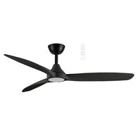 Seaforth DC 1320mm 3 ABS Blade WIFI & Remote Control Ceiling Fan with Variable Dim 15w CCT LED Light Matt Black