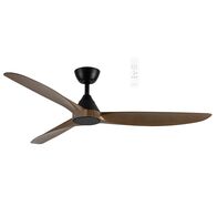 Seaforth DC 1420mm 3 ABS Blade WIFI & Remote Control Ceiling Fan Only Matt Black/Teak