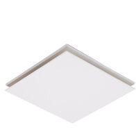 Flow Square 250mm Exhaust Fan White